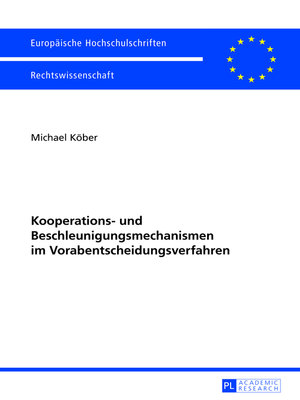 cover image of Kooperations- und Beschleunigungsmechanismen im Vorabentscheidungsverfahren